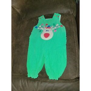 The bailey boys holiday Christmas reindeer one‎ piece romper size 6 months